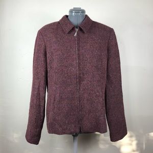 Alfani Wool Lined Moto Collared Jacket